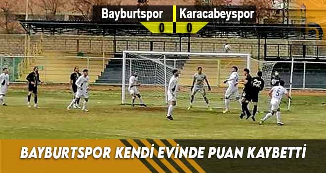 Bayburtspor Kendi Evinde Puan Kaybetti