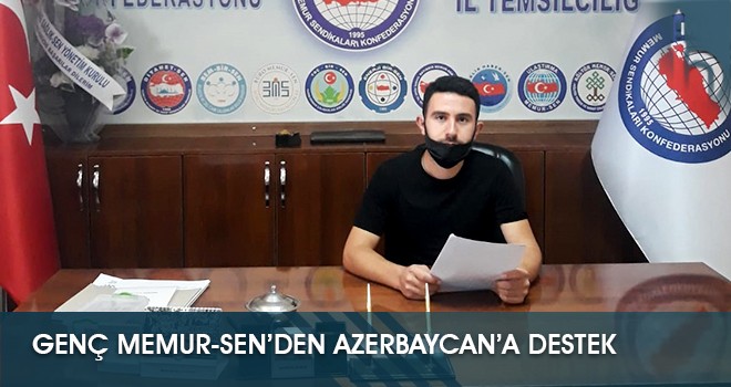 Genç Memur-Sen’den Azerbaycan’a Destek