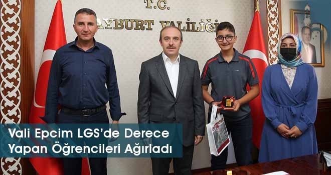 Vali Epcim LGS’de Derece Yapan Öğrencileri Ağırladı