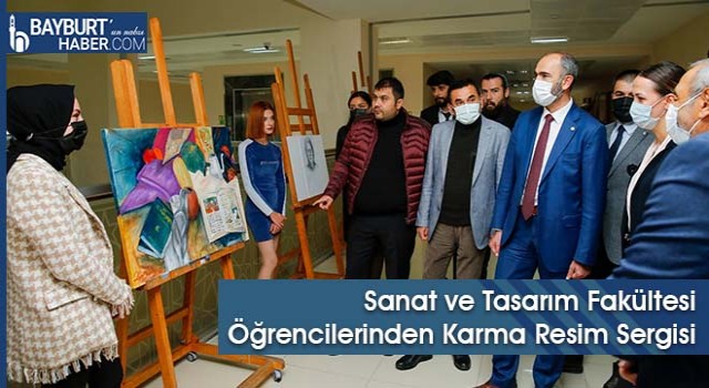 Sanat ve Tasarım Fakültesi Öğrencilerinden Karma Resim Sergisi