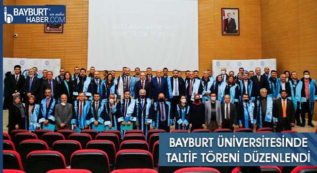 Bayburt Üniversitesinde Taltif Töreni Düzenlendi