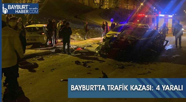 Bayburt'ta Trafik Kazası: 4 Yaralı