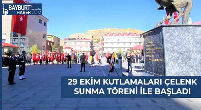 29 Ekim Kutlamaları Çelenk Sunma Töreni İle Başladı