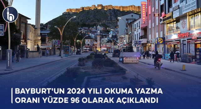 Bayburt'un 2024 yılı Okuma Yazma Oranı Yüzde 96 Olarak Açıklandı