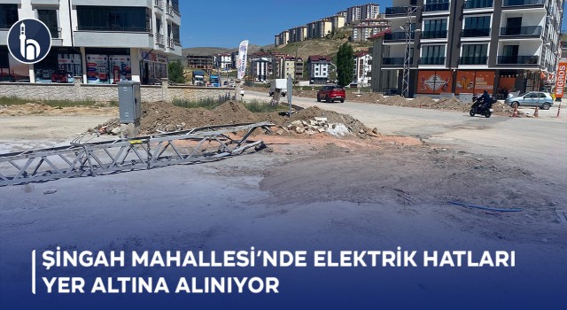 Bayburt Şingah Mahallesi’nde Elektrik Hatları Yer Altına Alınıyor