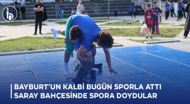 Bayburt’un Kalbi Bugün Sporla Attı, Saray Bahçesinde Spora Doydular
