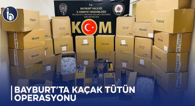 Bayburt’ta Kaçak Tütün Operasyonu