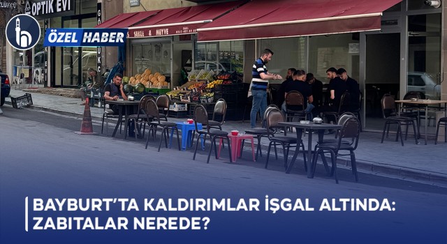 Bayburt’ta Kaldırımlar İşgal Altında: Zabıtalar nerede?