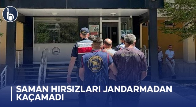Saman Hırsızları Jandarmadan Kaçamadı