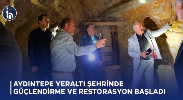 Bayburt'un Aydıntepe İlçesinde Yeraltı Şehrinde Güçlendirme ve Restorasyon Başladı