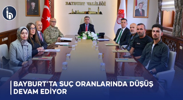 Bayburt'ta Suç Oranlarında Düşüş Devam Ediyor