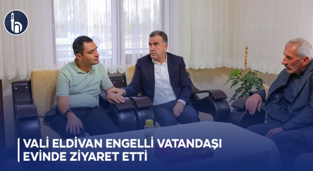 Vali Eldivan Engelli Vatandaşı Evinde Ziyaret Etti