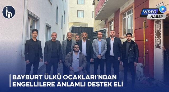 Bayburt Ülkü Ocaklarından Engellilere Tekerlekli Sandalye Desteği
