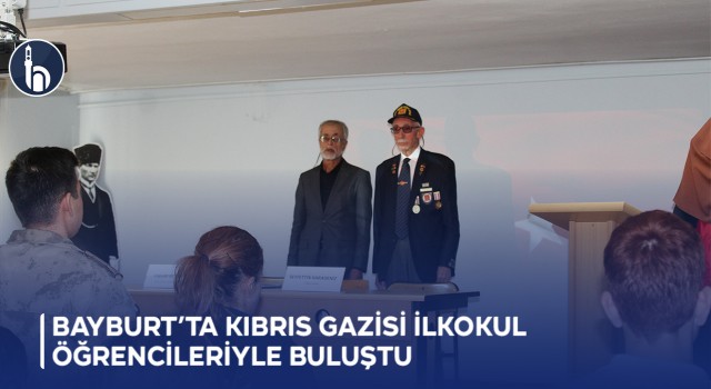 Bayburt’ta Kıbrıs Gazisi İlkokul Öğrencileriyle Buluştu
