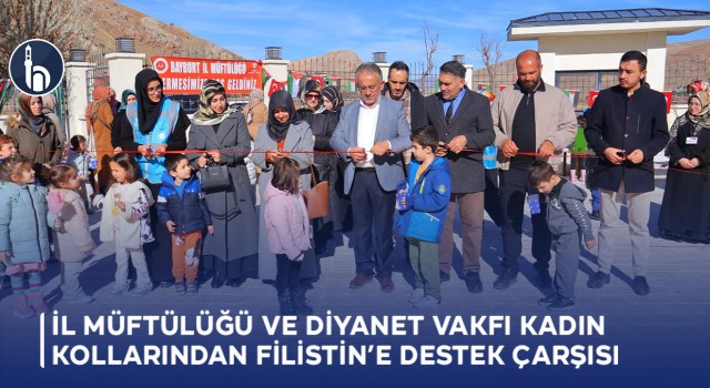 İl Müftülüğü ve Diyanet Vakfı Kadın Kollarından Filistin’e Destek Çarşısı