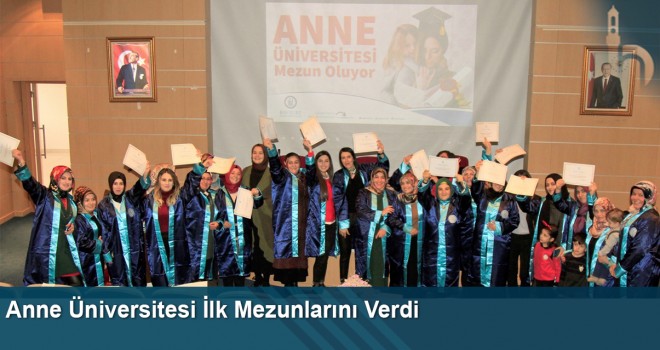 Anne üniversitesi ilk mezunlarını verdi