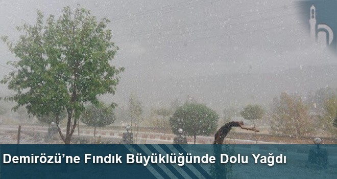 Demirözü’ne Fındık Büyüklüğünde Dolu Yağdı