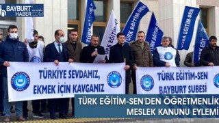 Türk Eğitim-Sen'den Öğretmenlik Meslek Kanunu Eylemi