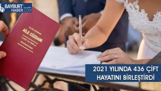 2021 Yılında 436 Çift Hayatını Birleştirdi