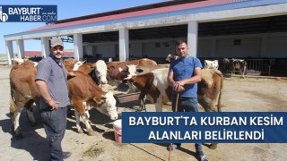 Bayburt'ta Kurban Kesim Alanları Belirlendi