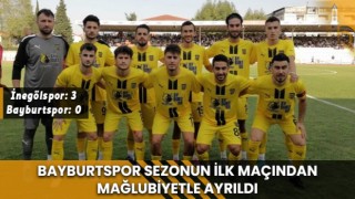 BayburtSpor Sezonun İlk Maçından Mağlubiyetle Ayrıldı