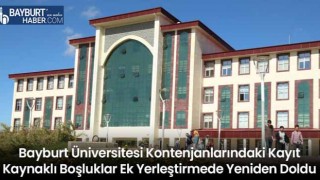 Bayburt Üniversitesi Kontenjanlarındaki Kayıt Kaynaklı Boşluklar Ek Yerleştirmede Yeniden Doldu