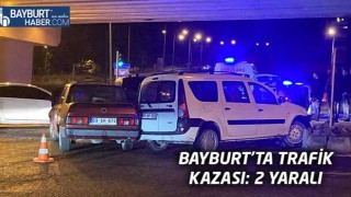 Bayburt’ta Trafik Kazası: 2 Yaralı