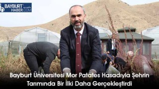 Bayburt Üniversitesi Mor Patates Hasadıyla Şehrin Tarımında Bir İlki Daha Gerçekleştirdi