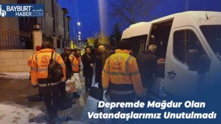 Depremde Mağdur Olan Vatandaşlarımız Unutulmadı