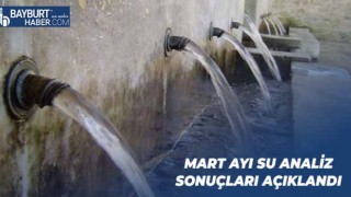 Mart Ayı Su Analiz Sonuçları Açıklandı