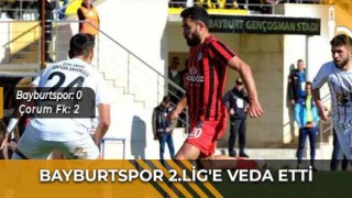 Bayburtspor 2.Lig'e Veda Etti