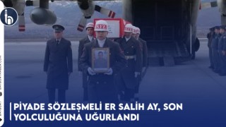 Piyade Sözleşmeli Er Salih Ay, Son Yolculuğuna Uğurlandı