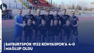 Bayburtspor 1922 Konyaspor'a 4-0 Mağlup Oldu