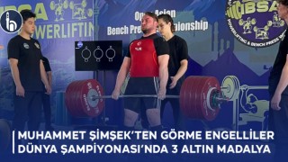 Bayburt Üniversitesi Öğrencisi Muhammet Şimşek’ten Görme Engelliler Dünya Şampiyonası’nda 3 Altın Madalya