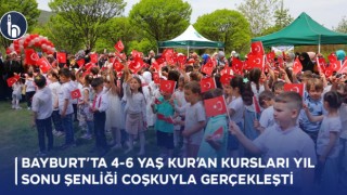 Bayburt’ta 4-6 Yaş Kur’an Kursları Yıl Sonu Şenliği Coşkuyla Gerçekleşti