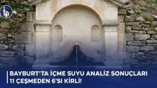 Bayburt’ta İçme Suyu Analiz Sonuçları: 11 Çeşmeden 6’sı Kirli!