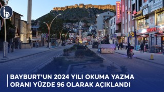 Bayburt'un 2024 yılı Okuma Yazma Oranı Yüzde 96 Olarak Açıklandı