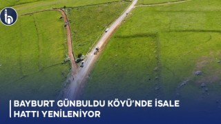Bayburt Günbuldu Köyü’nde İsale Hattı Yenileniyor