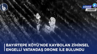 Bayburt'un Bayırtepe Köyü’nde Kaybolan Zihinsel Engelli Kişiyi Afad Drone ile Bulundu!