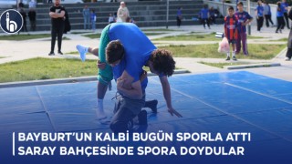 Bayburt’un Kalbi Bugün Sporla Attı, Saray Bahçesinde Spora Doydular