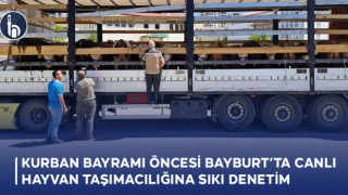 Kurban Bayramı Öncesi Bayburt’ta Canlı Hayvan Taşımacılığına Sıkı Denetim