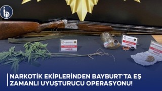 Narkotik Ekiplerinden Bayburt’ta Eş Zamanlı Uyuşturucu Operasyonu