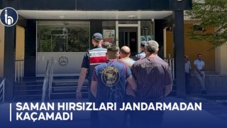 Saman Hırsızları Jandarmadan Kaçamadı