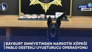Bayburt Emniyetinden Narkotik Köpeği Pablo Destekli Uyuşturucu Operasyonu