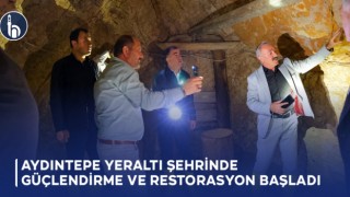 Bayburt'un Aydıntepe İlçesinde Yeraltı Şehrinde Güçlendirme ve Restorasyon Başladı