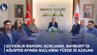 Güvenlik Raporu Açıklandı, Bayburt’ta Ağustos Ayında Suçlarda Yüzde 25 Azalma