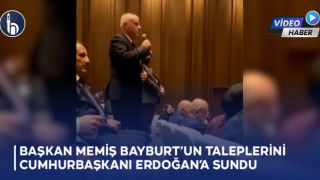 Bayburt Belediye Başkanı Mete Memiş Bayburt’un Taleplerini Cumhurbaşkanı Erdoğan’a Sundu.