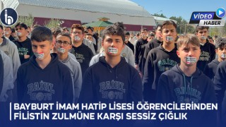 Bayburt İmam Hatip Lisesi Öğrencilerinden Filistin Zulmüne Karşı Sessiz Çığlık