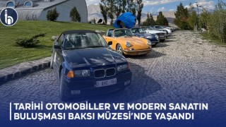 Tarihi Otomobiller ve Modern Sanatın Buluşması Baksı müzesi’nde Yaşandı