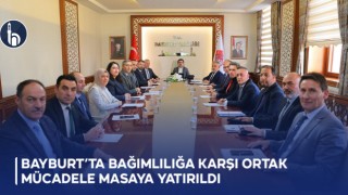 Bayburt’ta Bağımlılığa Karşı Ortak Mücadele Masaya Yatırıldı